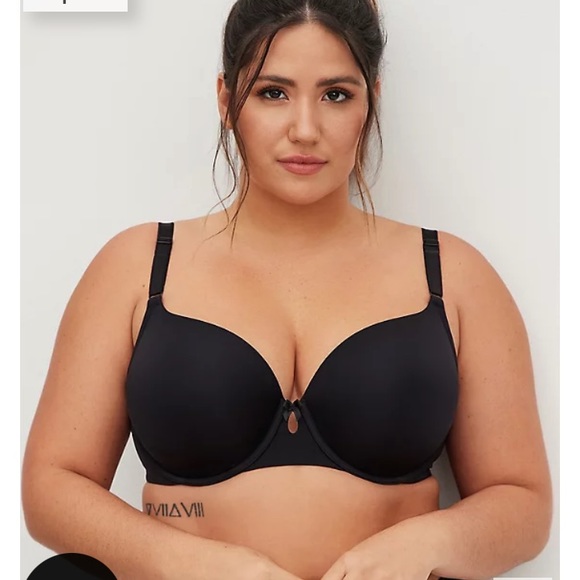 TORRID Curve Body Black Lightly Lined T-shirt Bra Size 50B - Picture 13 of 16